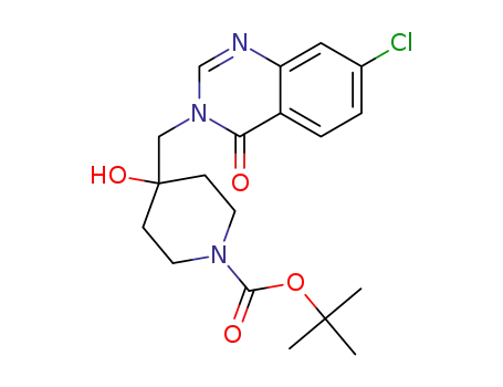 tert-butyl 4-[(7-chloro-4-oxo-3,4-dihydroquinazolin-3-yl)methyl]-4-hydroxypiperidine-1-carboxylate