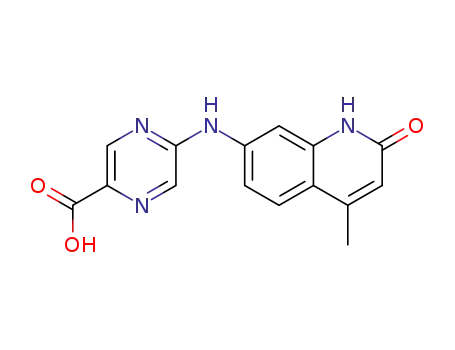 5-((4-methyl-2-oxo-1,2-dihydroquinolin-7-yl)amino)pyrazine-2 carboxylic acid