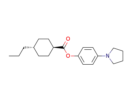 trans-4-n-propylcyclohexanecarboxylic acid 4'-(pyrrolidin-1-yl) phenyl ester