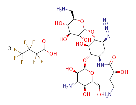 C-3-azidoamikacin tri(heptafluorobutyric acid)
