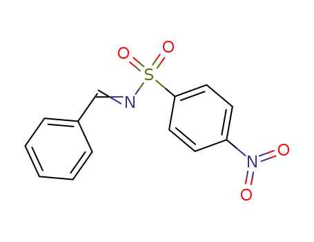 N-benzylidene-4-nitro-benzenesulfonamide cas  63160-16-7