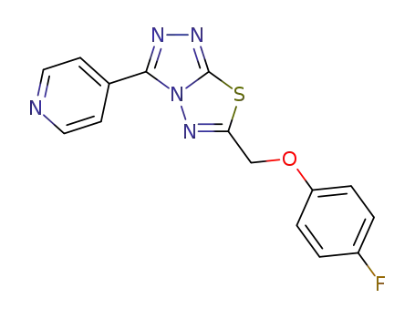 6-((4-fluorophenoxy)methyl)-3-(pyridin-4-yl)[1,2,4]triazolo[3,4-b][1,3,4]thiadiazole