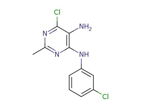 6-chloro-N4-(3’-chlorophenyl)-2-methylpyrimidine-4,5-diamine