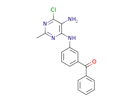 6-chloro-N4-(3’-benzoylphenyl)-2-methylpyrimidine-4,5-diamine