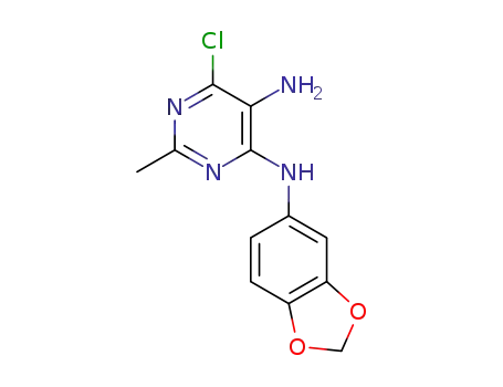 6-chloro-N4-[3,4-methylenedioxyphenyl]-2-methylpyrimidine-4,5-diamine