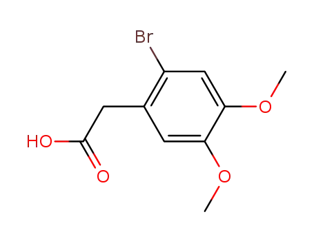 Molecular Structure of 4697-62-5 (2-BROMO-4,5-DIMETHOXYPHENYLACETIC ACID)