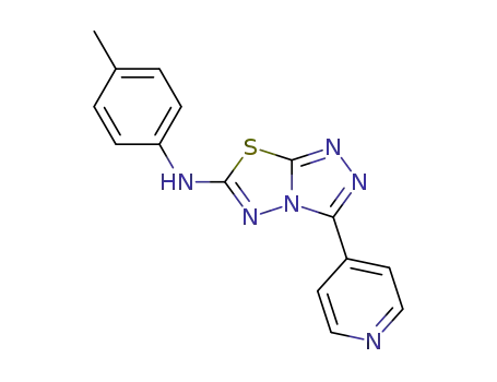 N-(4-methylphenyl)-3-(pyridin-4-yl)-[1,2,4]triazolo[3,4-b][1,3,4]thiadiazol-6-amine