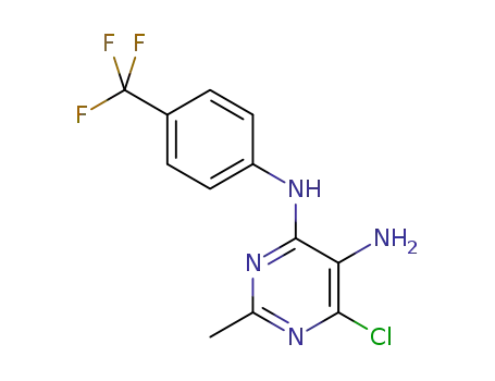 6-chloro-2-methyl-N4-(4-(trifluoromethyl)phenyl)pyrimidine-4,5-diamine