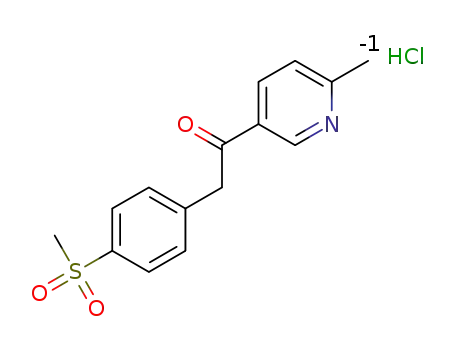 1-(6-methylpyridin-3-yl)-2-[4-(methylsulfonyl)-phenyl]-ethanone hydrochloride salt