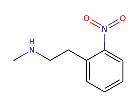 Molecular Structure of 33100-16-2 (Benzeneethanamine, N-methyl-2-nitro-)