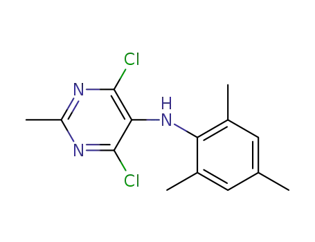 4,6-dichloro-N-mesityl-2-methylpyrimidin-5-amine