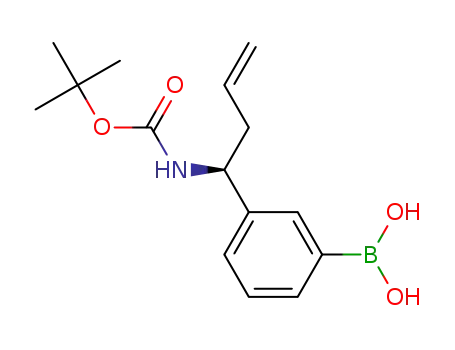 {3-[(1S)-1-{[(tert-butoxy)carbonyl]amino}but-3-en-1-yl]phenyl}boronic acid