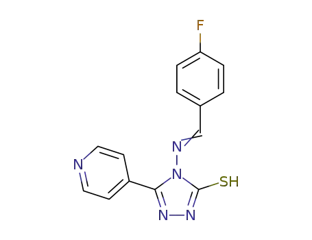 4-(4-fluorobenzylideneamino)-3-mercapto-5-pyridin-4-yl-4H-1,2,4-triazole
