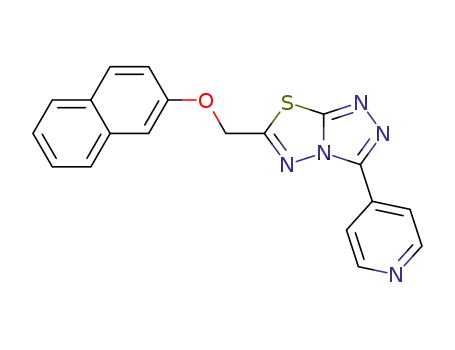 6-((2-naphthyloxy)methyl)-3-(pyridin-4-yl)[1,2,4]triazolo[3,4-b][1,3,4]thiadiazole