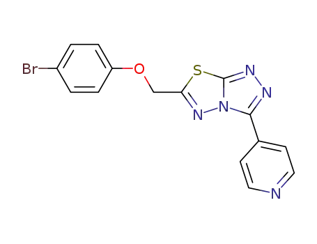 6-((4-bromophenoxy)methyl)-3-(pyridin-4-yl)[1,2,4]triazolo[3,4-b][1,3,4]thiadiazole