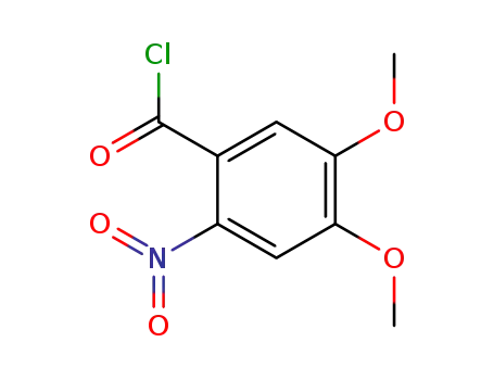 Molecular Structure of 29568-78-3 (4,5-Dimethoxynitrobenzoylchloride)