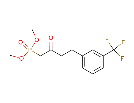 Molecular Structure of 70783-99-2 (Phosphonic acid, [2-oxo-4-[3-(trifluoromethyl)phenyl]butyl]-, dimethyl
ester)