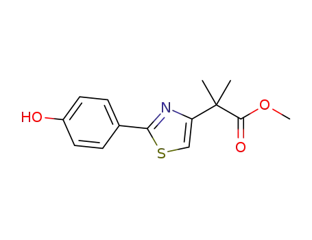 methyl 2-(2-(4-hydroxyphenyl)thiazol-4-yl)-2-methylpropanoate
