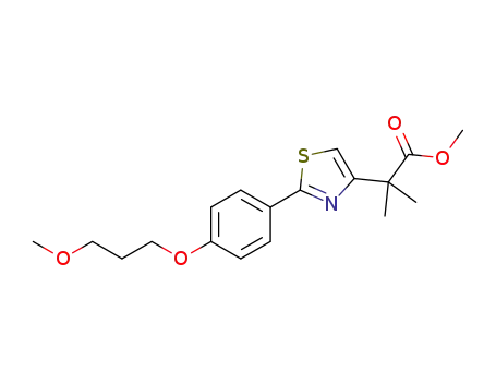 methyl 2-(2-(4-(3-methoxypropoxy)phenyl)thiazol-4-yl)-2-methylpropanoate