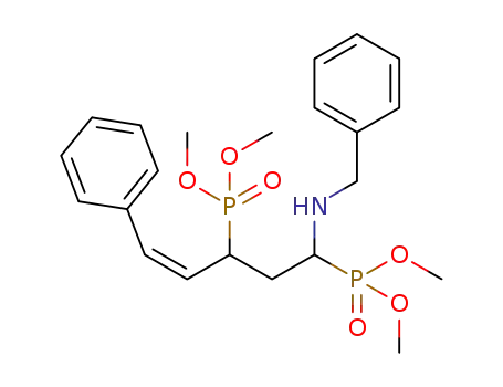 tetramethyl (1-(Benzylamino)-5-phenylpent-4-ene-1,3-diyl)(Z)-bis(phosphonate)