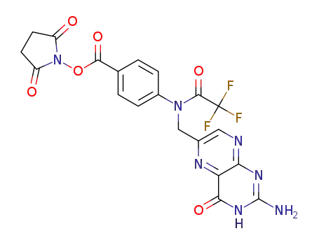 2,5-dioxopyrrolidin-1-yl 4-(N-((2-amino-4-oxo-3,4-dihydropteridin-6-yl)methyl)-2,2,2-trifluoroacetamido)benzoate