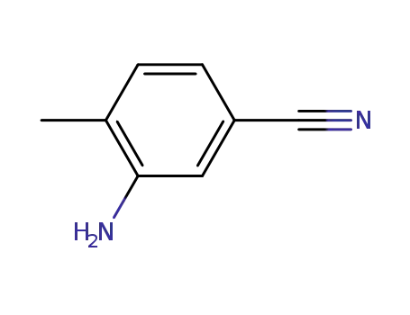 Molecular Structure of 60710-80-7 (3-AMINO-4-METHYLBENZONITRILE)