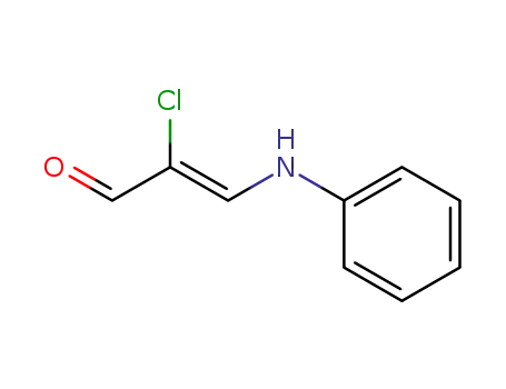Molecular Structure of 131139-84-9 (2-chloro-3-(phenylamino)-2-Propenal)