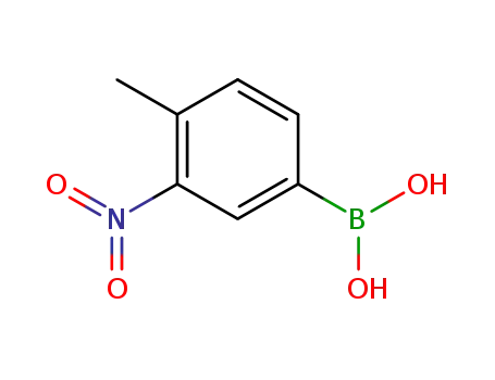 Molecular Structure of 80500-27-2 (4-Methyl-3-nitrophenylboronic acid)