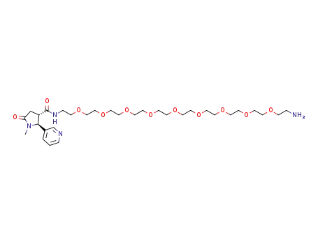 (2S,3S)-N-(29-amino-3,6,9,12,15,18,21,24,27-nonaoxanonacosyl)-1-methyl-5-oxo-2-(pyridin-3-yl)pyrrolidine-3-carboxamide