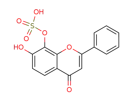 7-hydroxy-2-phenyl-8-sulfooxy-chromen-4-one