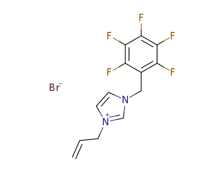 3-allyl-1-(2,3,4,5,6-pentafluorobenzyl)imidazolium bromide