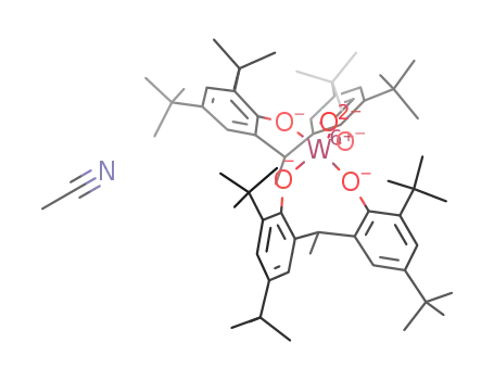 [W(O)(di-phenol 2,2’-ethylidenebis(4,6-di-tertbutylphenol))2]·MeCN