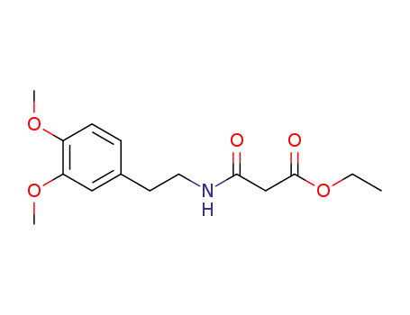 Molecular Structure of 79641-41-1 (Propanoic  acid,3-[[2-(3,4-dimethoxyphenyl)ethyl]amino]-3-oxo-,ethyl  ester)