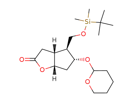 4-(TERT-BUTYLDI-METHYL-SIO-ME)HEXA-H-5-(T-H-PYR AN -2-YLOXY)-CYCLOPENTA(B)FURAN-2-ONCAS