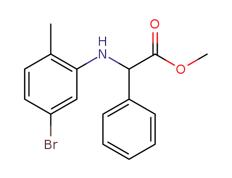 methyl 2-((5-bromo-2-methylphenyl)amino)-2-phenylacetate
