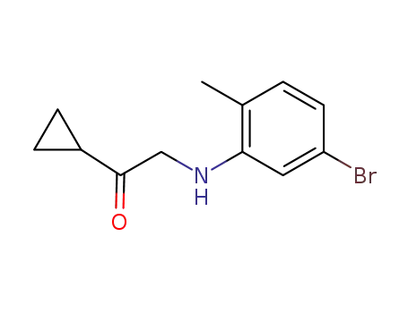 2-((5-bromo-2-methylphenyl)amino)-1-cyclopropylethan-1-one