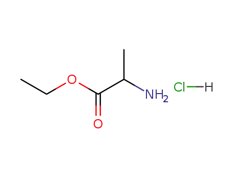 Molecular Structure of 617-27-6 (Ethyl 2-aminopropanoate hydrochloride)