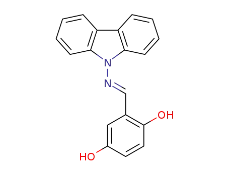 2-[(E)-carbazol-9-yliminomethyl]benzene-1,4-diol