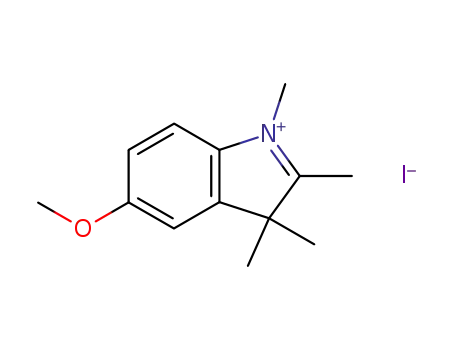 Molecular Structure of 57019-81-5 (3H-Indolium, 5-methoxy-1,2,3,3-tetramethyl-, iodide)
