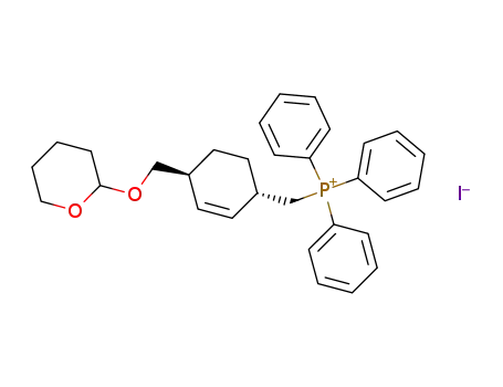 Triphenyl-[(1S,4S)-4-(tetrahydro-pyran-2-yloxymethyl)-cyclohex-2-enylmethyl]-phosphonium; iodide