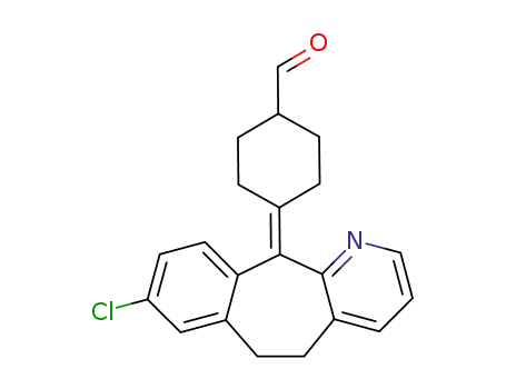 4-(8-Chloro-5,6-dihydro-benzo[5,6]cyclohepta[1,2-b]pyridin-11-ylidene)-cyclohexanecarbaldehyde