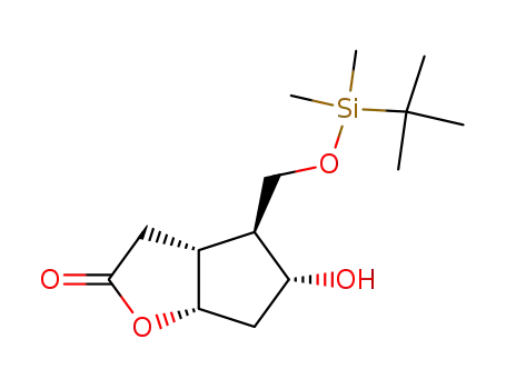 (3aR,4S,5R,6aS)-4-((tert-butyldimethylsilyloxy)methyl)-5-hydroxyhexahydro-2H-cyclopenta[b]furan-2-one