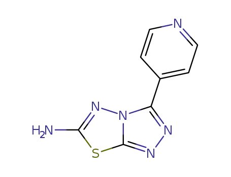 3-(4-pyridyl)-6-amino-s-triazolo<3,4-b>-1,3,4-thiadiazole