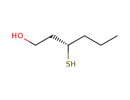 Molecular Structure of 90180-90-8 (1-Hexanol, 3-mercapto-, (S)-)