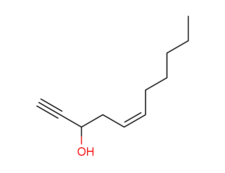 Molecular Structure of 129030-85-9 (5-Undecen-1-yn-3-ol, (Z)-)