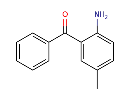 Molecular Structure of 17852-28-7 (2-amino-5-methylbenzophenone)