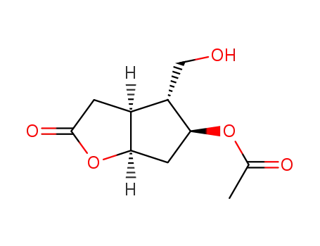 (3aS,4R,5S,6aR)-5-acetoxy-4-(hydroxymethyl)hexahydro-2H-cyclopentafuran-2-one