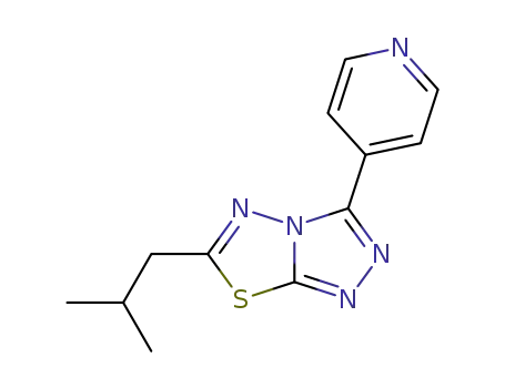 6-Isobutyl-3-pyridin-4-yl-[1,2,4]triazolo[3,4-b][1,3,4]thiadiazole