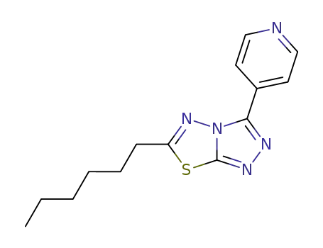 6-Hexyl-3-pyridin-4-yl-[1,2,4]triazolo[3,4-b][1,3,4]thiadiazole