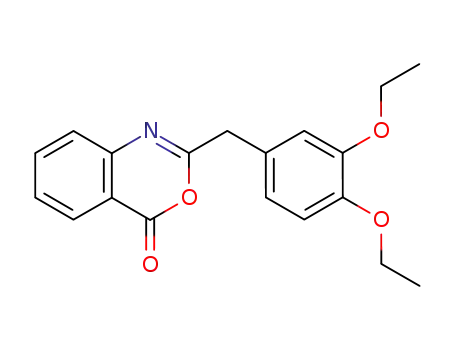 Molecular Structure of 139355-83-2 (4H-3,1-Benzoxazin-4-one, 2-[(3,4-diethoxyphenyl)methyl]-)